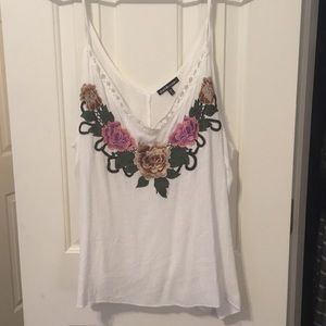 Spaghetti strap floral cami